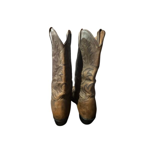 Ariat Heritage Western Boots Size 10 EE Distressed Brown Rodeo Country Cowboy - Picture 5 of 8